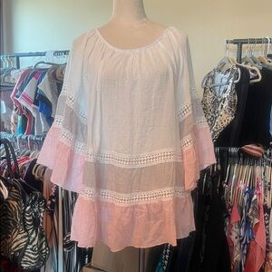 Kaktus Ivory Elastic Waist Lightweight Skirt